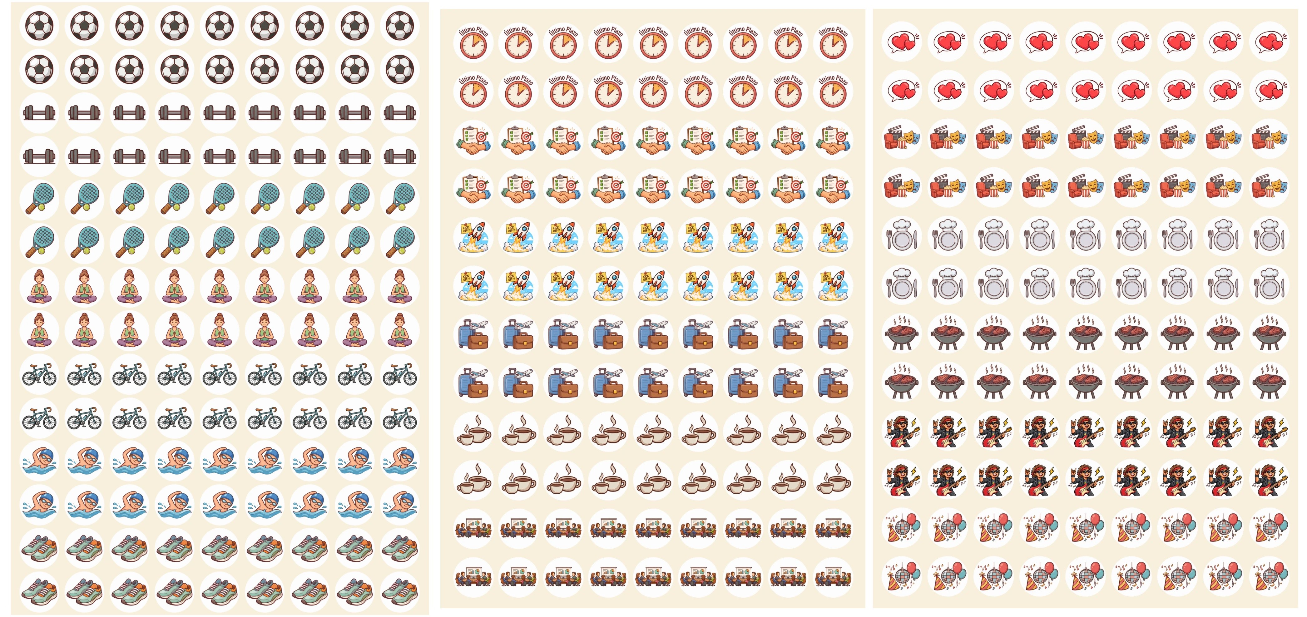 Láminas de stickers Primera Generación de la Edición Fundadores